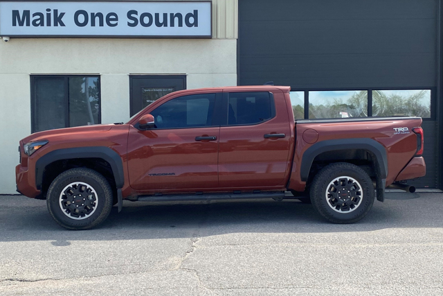 Toyota 2025 Tacoma with professional window tint in North Bay
